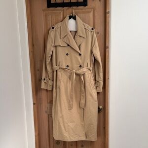 Mango Classic Double-Breasted Trench Coat